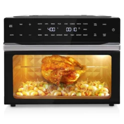 Air Fryer Oven Combo with Rotisserie and 18 Cooking Functions for Family Meals