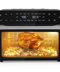 Kitchen 18-in-1 32Qt Air Fryer Oven Combo with Rotisserie and Multiple Cooking Functions