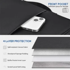 Alternative view of Waterproof and Shockproof Laptop Sleeve Case for MacBook Air/Pro, 13-16 Inch Size