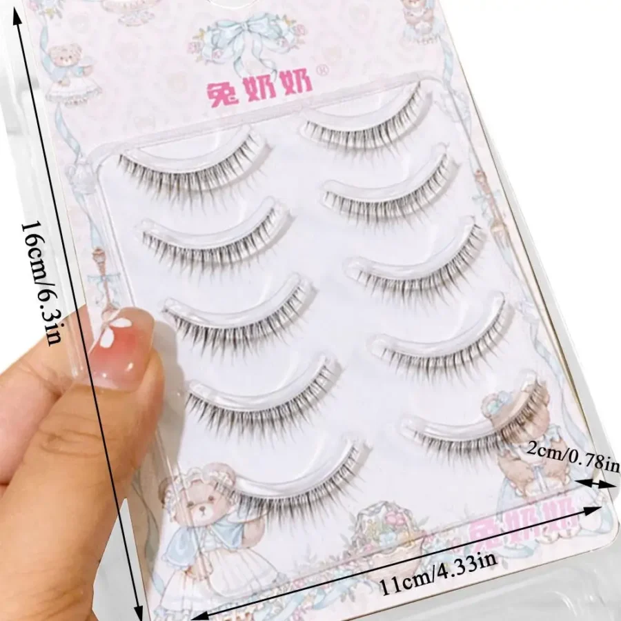 Korean Comic Lower False Eyelashes Reusable Natural Looking Lower Eyelash Extension With Glue For Daily Eye Makeup For Ladies - Image 6