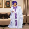 Plus Size Embroidered Abaya Dress with Elegant Design for Women