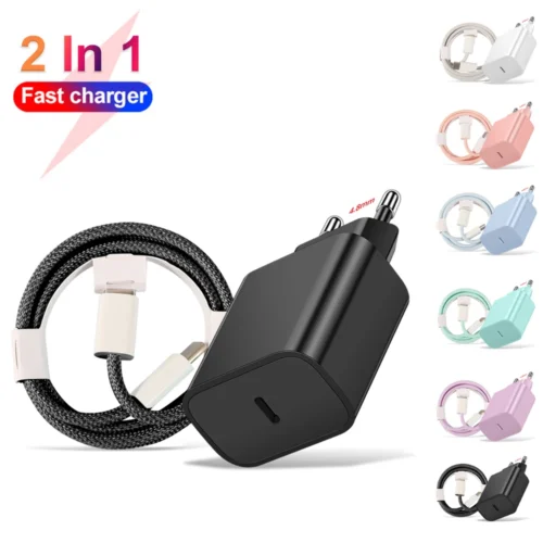 20W USB-C Charger for iPhone 15, Xiaomi, and Samsung S23 Ultra - Fast Charging