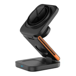 3-in-1 Foldable Magnetic Wireless Charging Station with Fast Charging for iPhone, Apple Watch, and AirPods