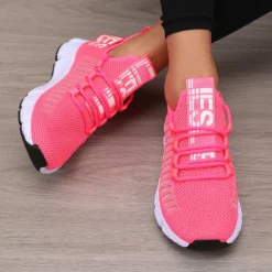 Mesh Lightweight Sports Shoes with Soft Sole for Men and Women, Breathable Casual Flat Tennis Walking Jogging
