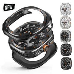 Aluminium Alloy Protective Case with Screen Protector for Samsung Galaxy Watch Ultra 7 47mm