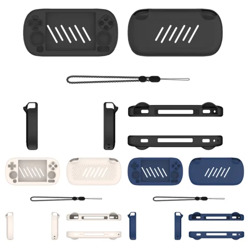Silicone Case for ANBERNIC RG40XX H Game Console with Shockproof Protection and Lanyard - Image 3