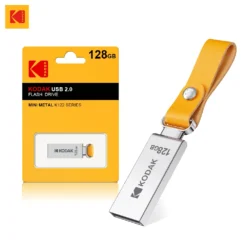 KODAK USB Flash Drive with Leather Band - Available in 128GB, 64GB, and 32GB for PC