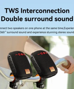 Alternative view of Portable Waterproof Bluetooth Speaker for Bicycles - Rechargeable Handlebar Sound Box