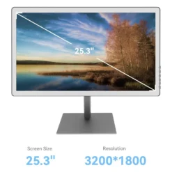 Alternative view of E-Ink Computer Monitor with 3K Eye-Friendly Display and Adjustable Cold & Warm Light