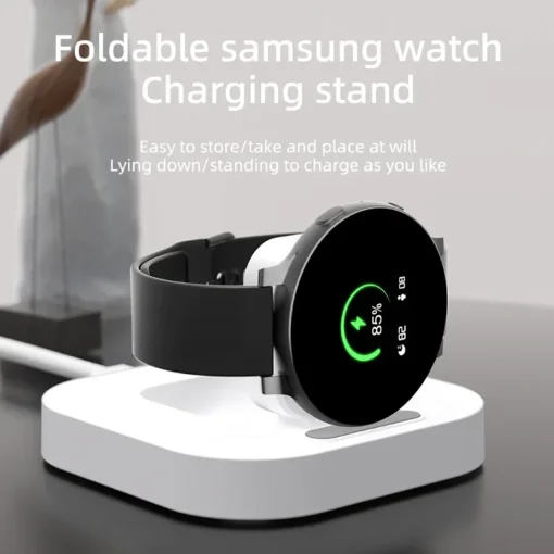 Wireless Charger Stand for Samsung Galaxy Watch Series 6/5/4/3 Pro 45/40/44mm Active 2 Classic Type C Fast Charging Dock - Image 5