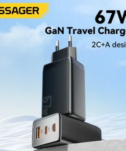Essager 67W GaN USB-C Fast Charger with PD 3.0 and QC 3.0 for Smartphones and Laptops