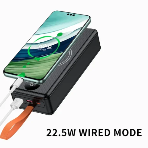 Huawei 21700 Power Bank Battery Case with Dual USB Type-C and Camping Lights