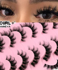 Alternative view of Veltrinay Fake Lashes Mink Lashes Plush 3D False Eyelashes Clear band Accent Cat Eye Lashes False Lashes Makeup