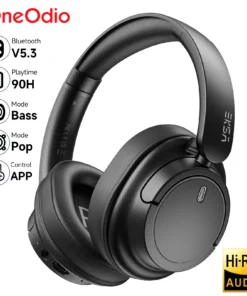 Oneodio EKSA V16 Wireless Over-Ear Headphones with Mic - 90H Battery Life, Hi-Res Sound, Bluetooth 5.3