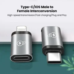 USB Cable Converter Lightning to USB C Adapter 20W for iPhone 15 14 13 Pro Max, Huawei, Xiaomi, Samsung