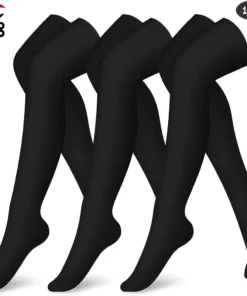 Thigh High Compression Socks for Women&Men Circulation(1 Pair) Over the Knee-Running,Travel,Gym,Jump,Cosplay，Halloween Dress Up