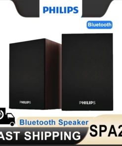 Philips SPA20 Bluetooth Speakers with 360° Surround Sound for Computers and Laptops