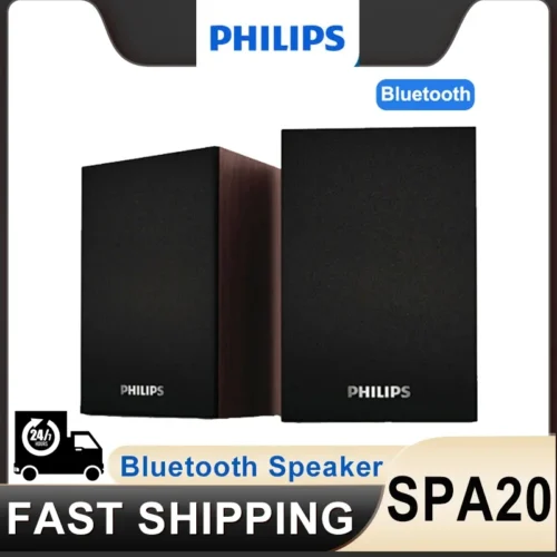 Philips SPA20 Bluetooth Speakers with 360° Surround Sound for Computers and Laptops