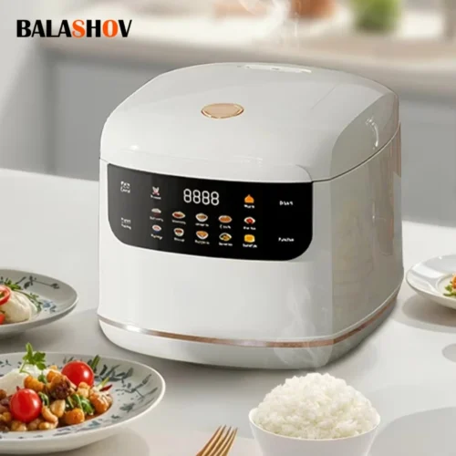 Chef's Choice 2L Electric Rice Cooker - Non-Stick Mini Smart Cooking Machine for 1-3 People