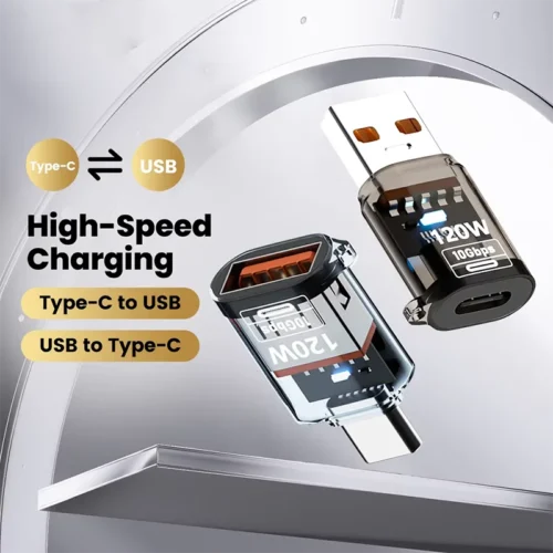 Alternative view of 120W OTG USB 3.2 To Type C Adapter USB Female To Type C Male Fast Charging Adadpter OTG USB C For iPhone 15 16 Samsung Laptop PC