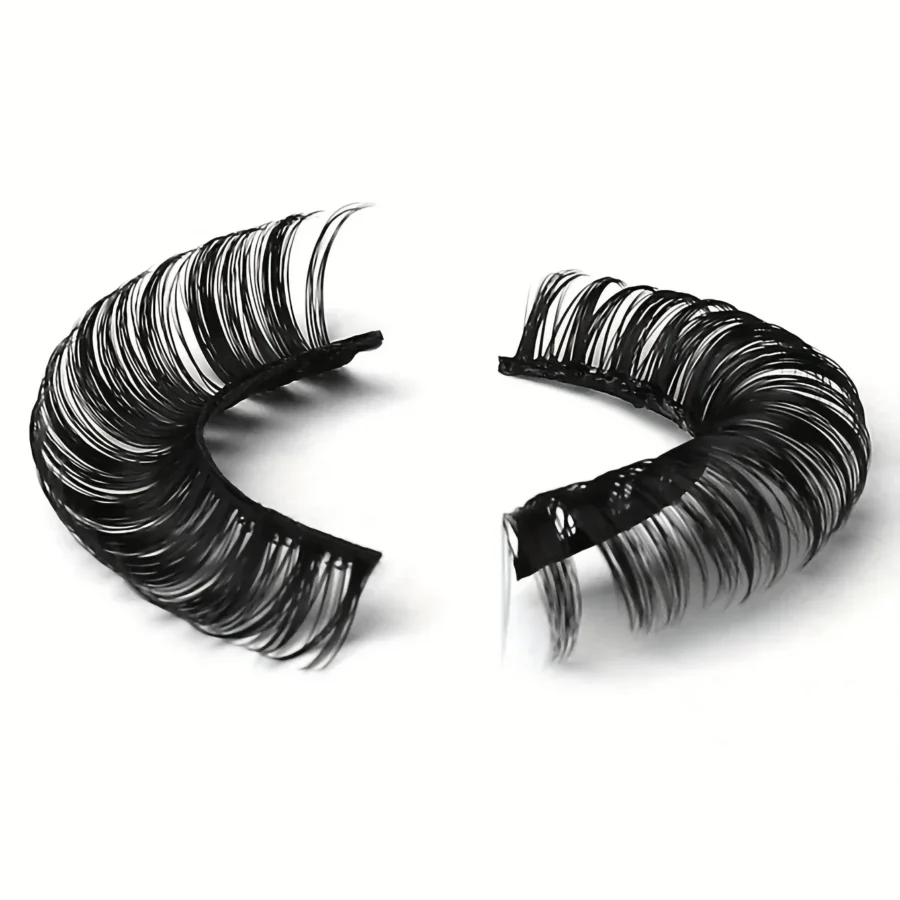 10 Pairs Russian Strip Lashes DD Curl False Eyelashes Fluffy Wispy Faux Mink Lashes Pack - Image 3