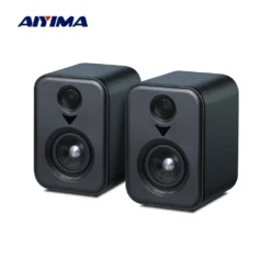 Bluetooth Active Bookshelf Speakers with USB DAC - HiFi Studio Monitors for TV and PC