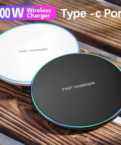 100W Wireless Charger USB C Pad Quick Charge QC 3.0 For iPhone 16 15 14 13 12 11 XR 8 Samsung S24 S23 S22 Fast Charging Station