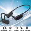 Bone Conduction Earphones with Bluetooth 5.4 and HD Mic for Sports Activities