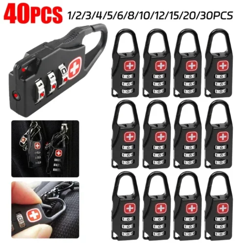 Mini Security Combination Lock - 1 Pack for Suitcases, Drawers, and Cabinets