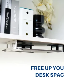 Alternative view of Under Desk Laptop Mount with Anti-Scratch Silicone Shelf