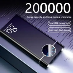 Alternative view of Power Bank 200000mAh with Fast Charging and Aluminum Alloy Design for On-the-Go Users