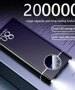 Alternative view of Power Bank 200000mAh, Aluminum Alloy, Multi-Socket, Fast Charging, Portable
