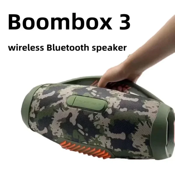 20W Wireless Bluetooth Portable Boombox Speaker with RGB Lights and Subwoofer – Supports TF, AUX, and USB - Image 4