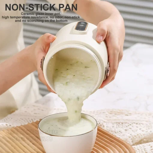 Mini Electric Rice Cooker - Multi-Function Cooking Pot for 1-2 People - Image 3