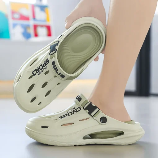 Men's Non-Slip Clogs with Comfortable Design for Summer Beach Wear - Image 5