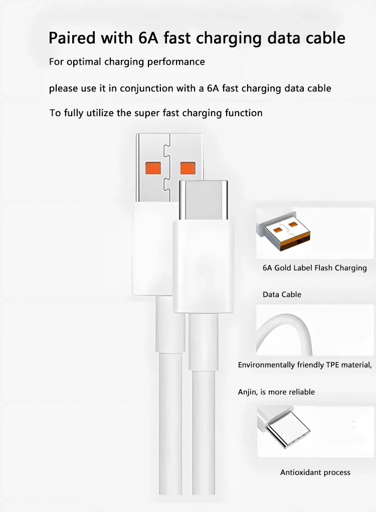 Xiaomi 90W USB-C Fast Charging Wall Adapter with Cable - Image 4