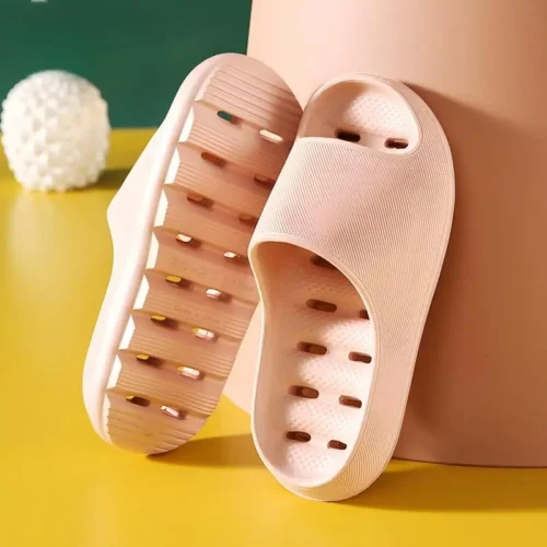 Alternative view of Men's EVA Anti-Slip Quick-Drying Shower Slippers - Summer Indoor Home Footwear