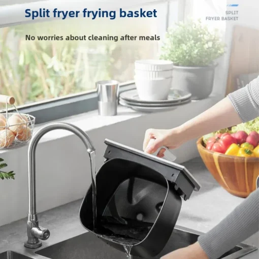 4L Air Fryer Oven with Steam Function and Metal Cavity for Versatile Cooking - Image 6