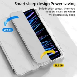 Alternative view of Transparent Shockproof Case for iPad 11th A16 Pro Air 13 M3 M2 M4 2025 Mini 7 6 5 4 10