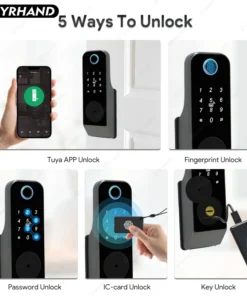 Alternative view of Tuya Smart Door Lock - Waterproof Fingerprint and Bluetooth Access, Remote Control via TTLock App