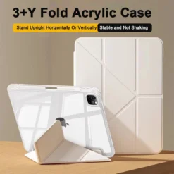 Smart Case with Pen Holder for iPad Air 5/6, iPad Pro 11/12.9, iPad 10th Gen, Mini 7/6, and earlier models