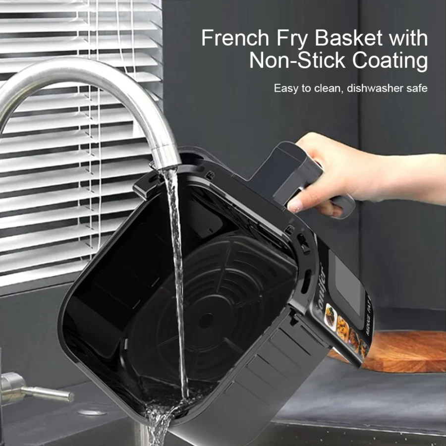 8.5L Air Fryer with LED Display, Touch Control, and Adjustable Temperature - Image 2
