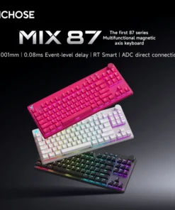 Mchose Mix87 Magnetic Swtich Keyboard Wired Gaming Keyboard 8K+256K Esport 0.08ms Low Latency E-Sports Custom Gamer Accessories