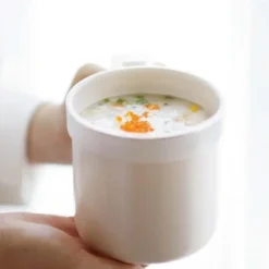 Mini Rice Cooker - 800ml Capacity, Ceramic Non-Stick Electric Lunch Box for Travel and Office Use