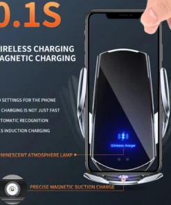 Alternative view of 15W Magnetic Wireless Car Charger Mount for iPhone and Samsung