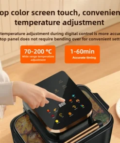 Alternative view of 220V 12L Multifunctional Air Fryer - Smokeless, Oil-Free, Non-Stick