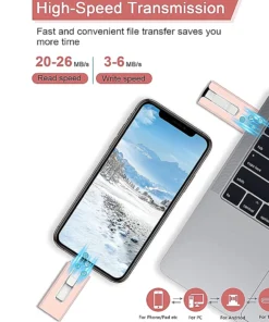 Alternative view of USB 3.0 4-in-1 Flash Drive for iPhone and iPad - 512GB, 1TB, 2TB Options