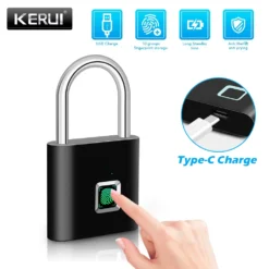 KERUI Fingerprint Padlock - Waterproof Keyless Security Lock for Home Use