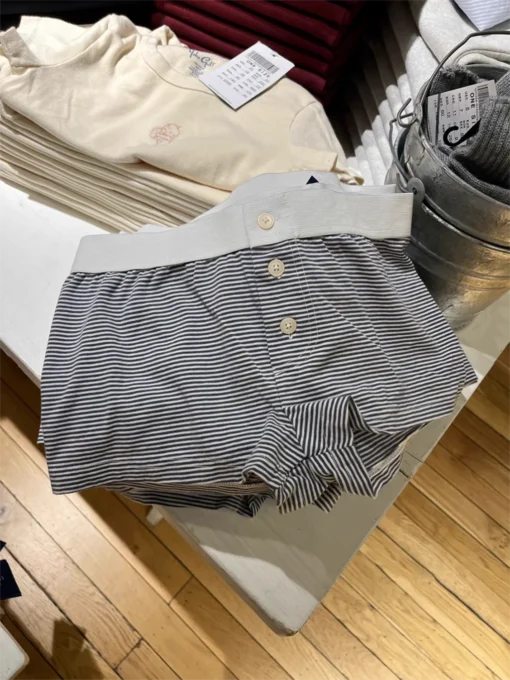 Women's Striped Crop Top and Elastic Shorts Set for Summer Casual Wear - Image 5