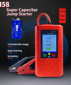 C158 Super Capacitor Jump Starter 12V 3in1 Fast Charge Car Battery Booster For Gas/Diesel Vehicles With Smart Detection